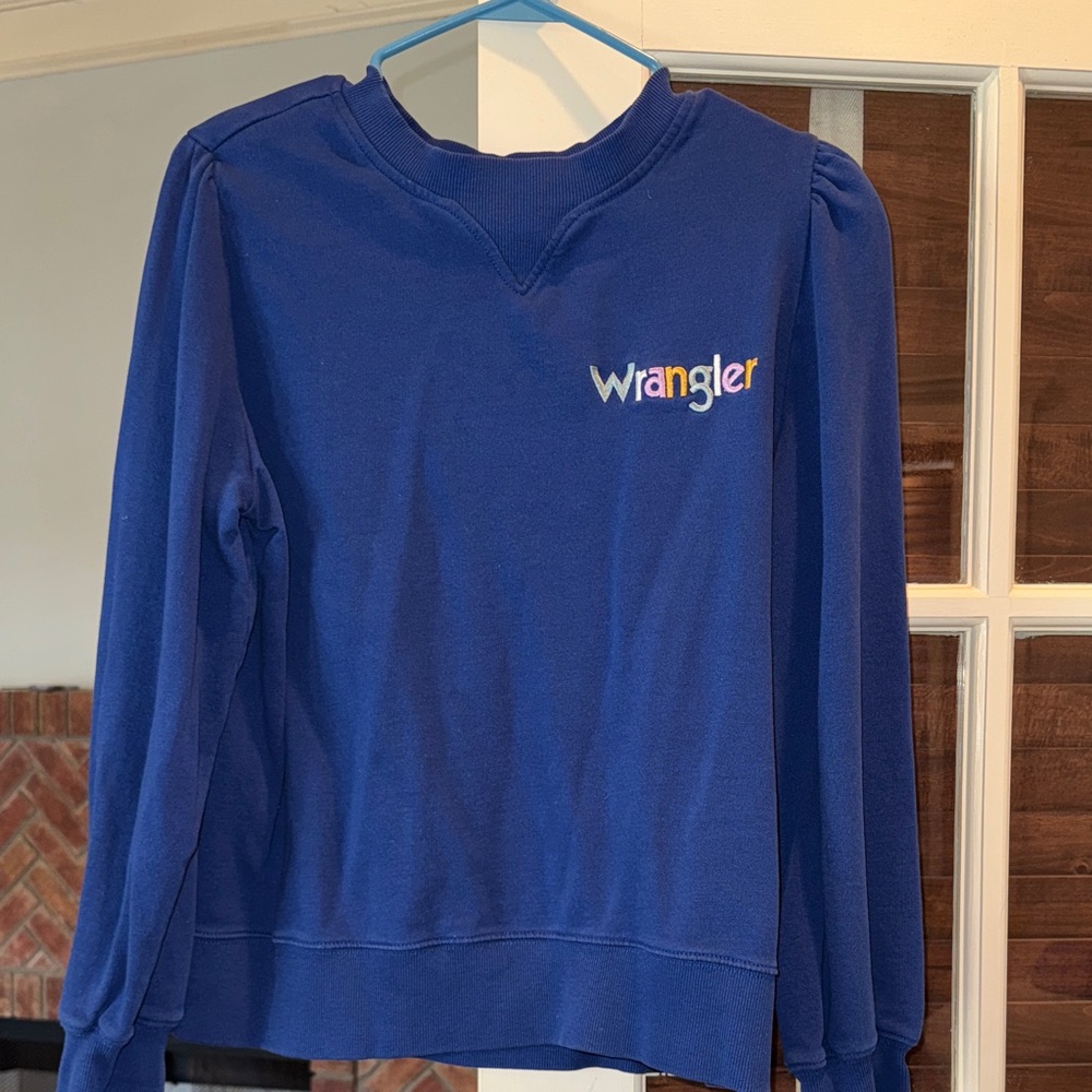 Wrangler Women's Vibrant Blue Crew Neck Sweater